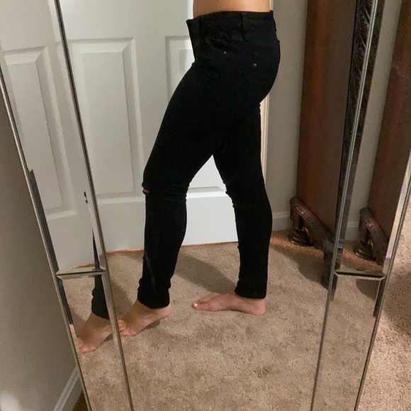 Black distressed jeans - Picture 3 of 4